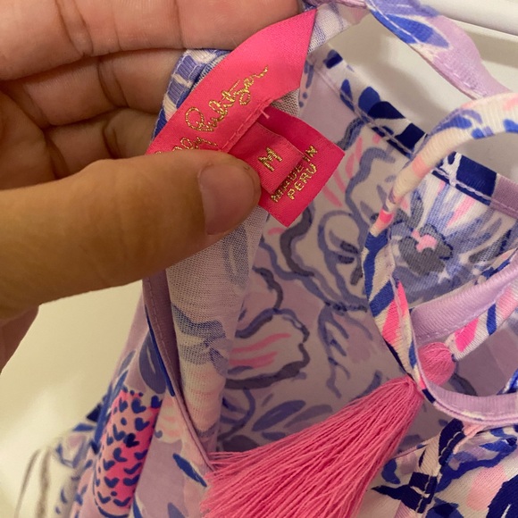 Lilly Pulitzer Margot Halter Knit Swing Dress trunks in air - Picture 5 of 5